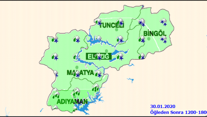 DEPREM BÖLGESİ İÇİN KAR UYARISI