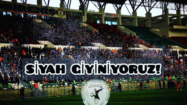 ‘DİRENİŞ’ TRİBÜNDE SİYAHA BÜRÜNECEK’!