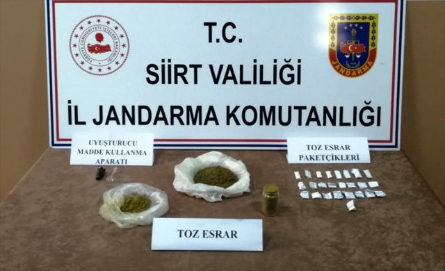 Siirt’te uyuşturucu operasyonu