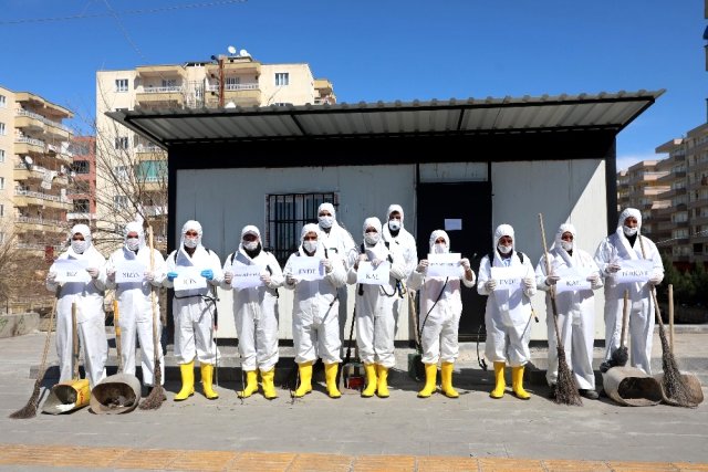 Diyarbakır’da dezenfekte çalışmaları aralıksız sürüyor