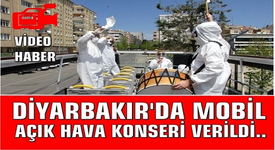 Diyarbakır’da mobil açık hava konseri düzenlendi..