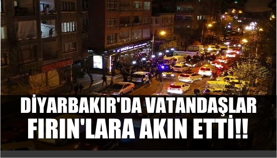 Diyarbakır’da sokağa çıkma yasağının ardından halk fırınlara akın etti