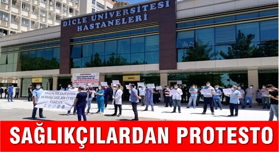 Sağlıkçılardan protesto!