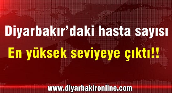 ‘Diyarbakır’daki hasta sayısı en yüksek seviyeye çıktı!’