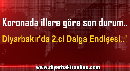 Koronada illere göre son durum.. Diyarbakır’da 2.ci Dalga Endişesi..!