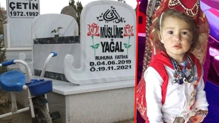 Küçük Müslüme’nin mezar taşı yürek dağladı!