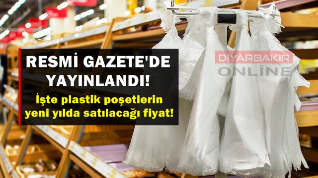 Yeni yılda plastik poşetlerin satılacağı fiyat