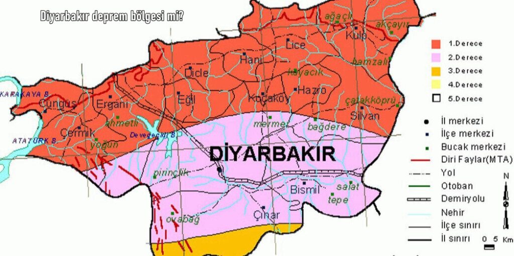 Diyarbakır deprem bölgesi mi? Diyarbakır’ın deprem haritası!