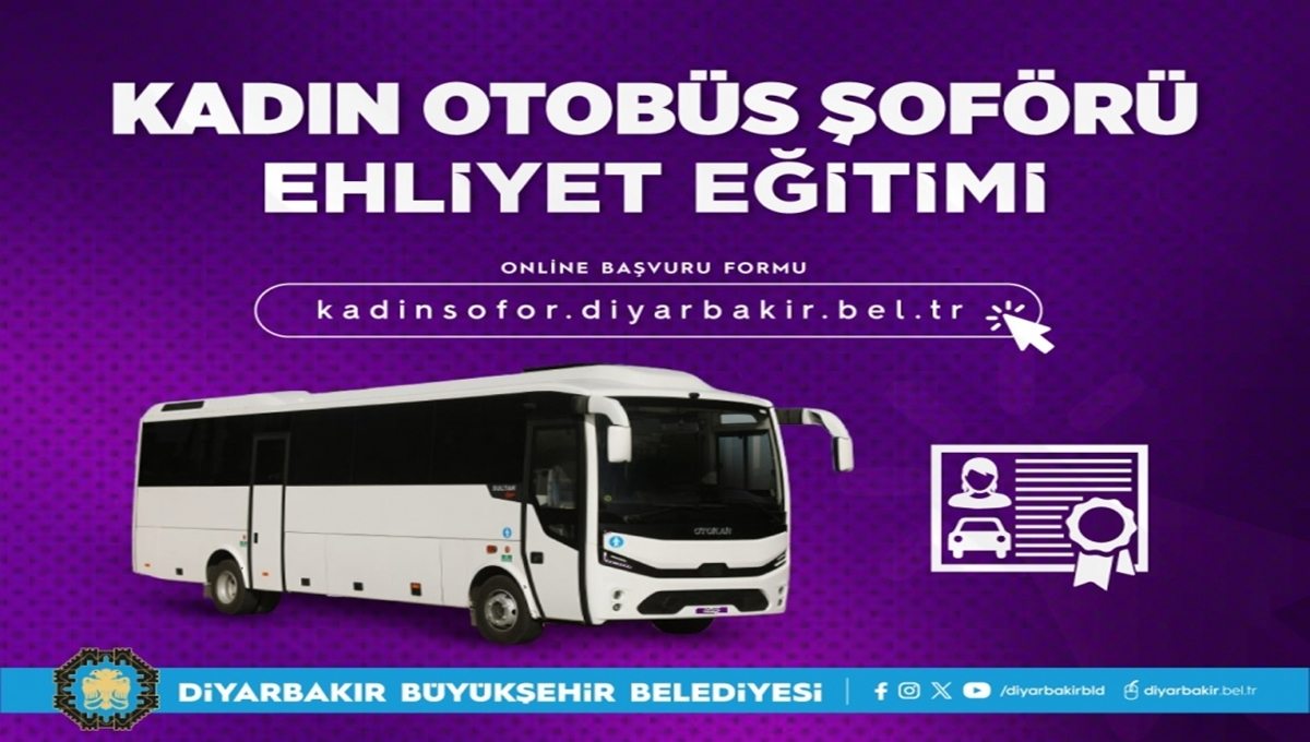 Diyarbakır’da kadınlara otobüs şoförlüğü eğitimi verilecek