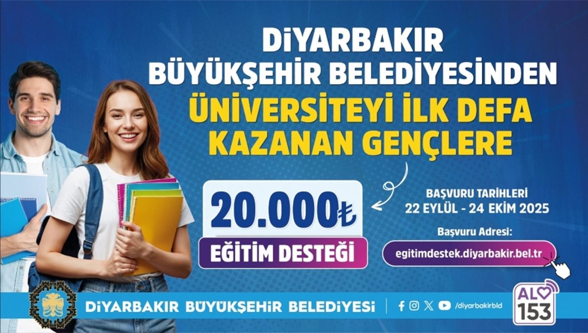 Diyarbakır’da öğrencilere 20 bin tl destek verilecek!