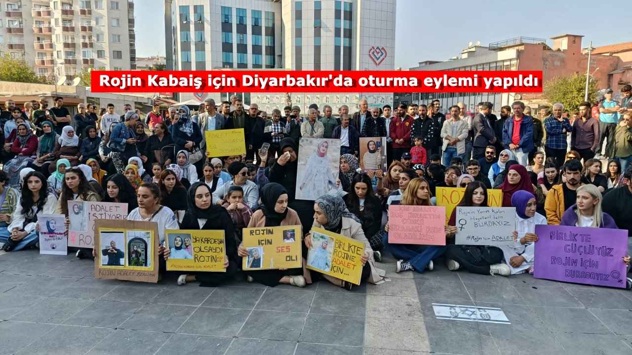 Rojin Kabaiş için Diyarbakır’da oturma eylemi yapıldı