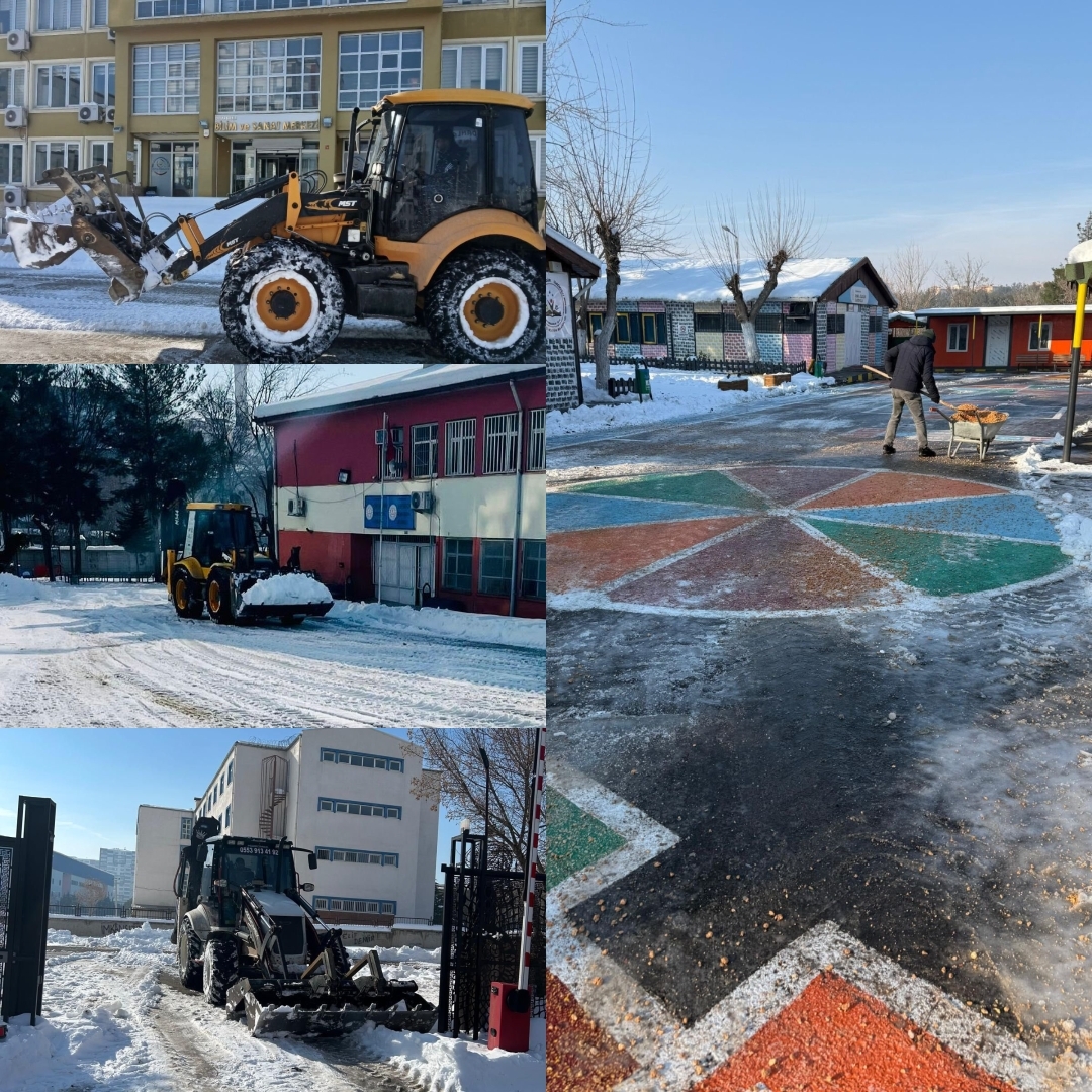 Diyarbakır’da 470 Okulda kar temizliği yapıldı